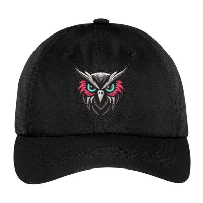 Adult Owl Hawks Embroidered Perforated Hook and Loop Cap Thumbnail