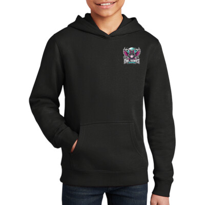 Youth Owl Hawks Fleece Hoodie Thumbnail