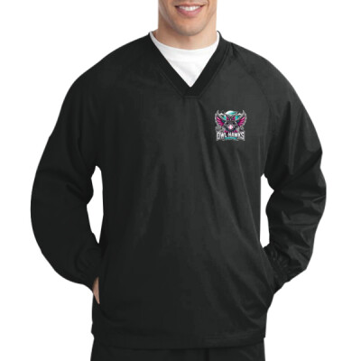 Adult Owl Hawks V-Neck Raglan Wind Shirt Thumbnail