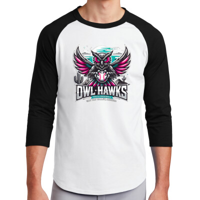 Adult Owl Hawks Raglan Jersey Thumbnail