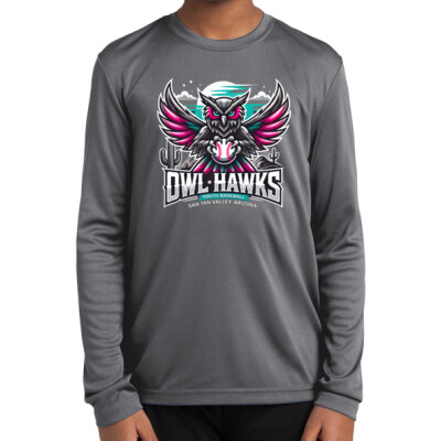 Youth Owl Hawks Dri-Fit Long Sleeved T-Shirt Thumbnail