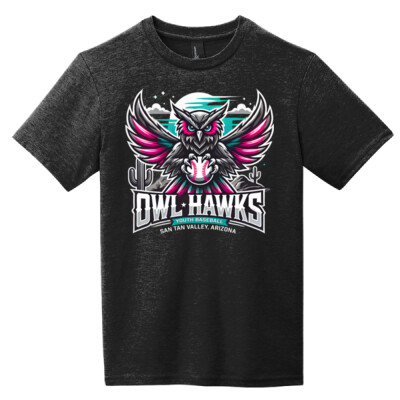 Youth Owl Hawks T-Shirt Thumbnail