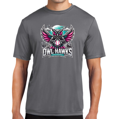 Tall Adult Owl Hawks Dri-Fit T-Shirt Thumbnail