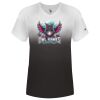 Women's V-Neck Ombre T-Shirt Thumbnail